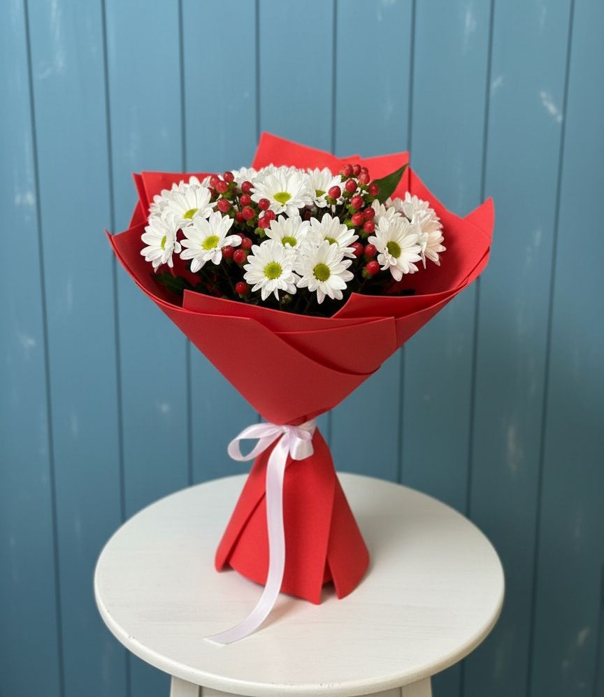 Букет цветов из: Хризантемы в Новом Городке