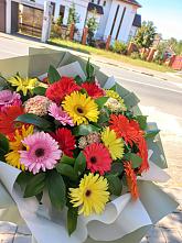 Букет цветов из:  Герберы #REPLACE_PRED# Новом Городке