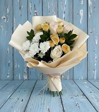 Букет цветов из:  Розы и Хризантемы в Новом Городке
