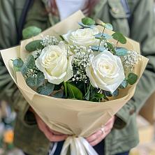 Букет Нежные грёзы в Новом Городке Букет цветов из: Розы в Новом Городке