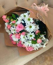 Букет цветов из:  Розы и Хризантемы #REPLACE_PRED# Новом Городке